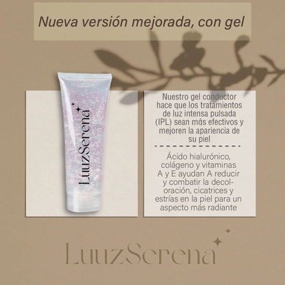 🟩LuuzSerena Depiladora IPL Suave + Gel Conductor Regalo