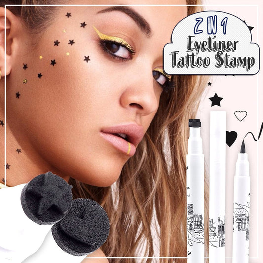 2 In 1 Eyeliner Tattoo Stamp