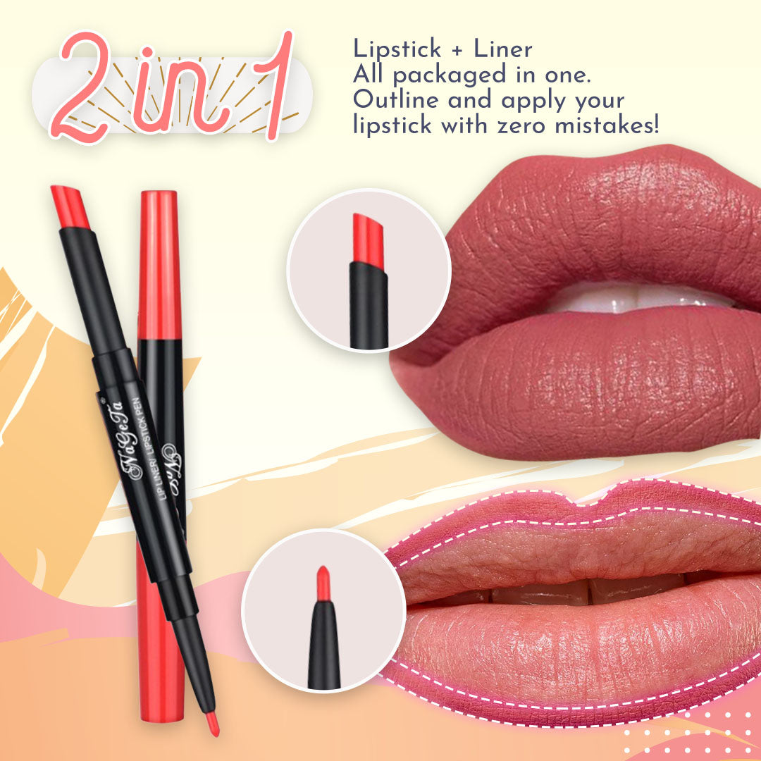 2 in 1 Lip Liner Lipstick