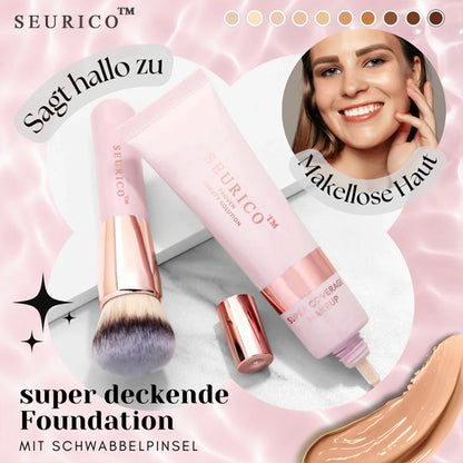 Seurico™ super deckende Foundation mit Schwabbelpinsel ✨