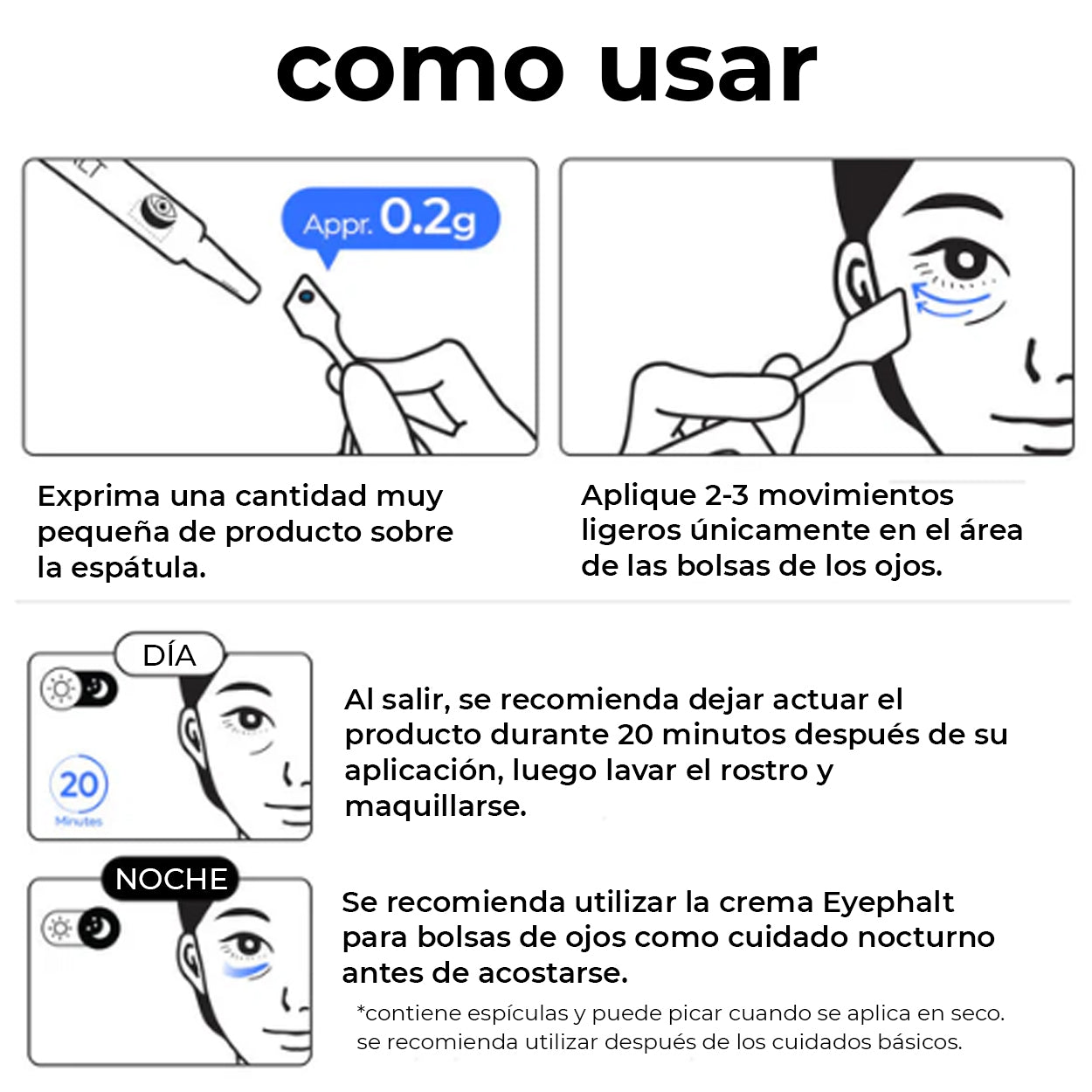 💙 60 segundos para resultados - Crema para Bolsas de Ojos NEGUSY