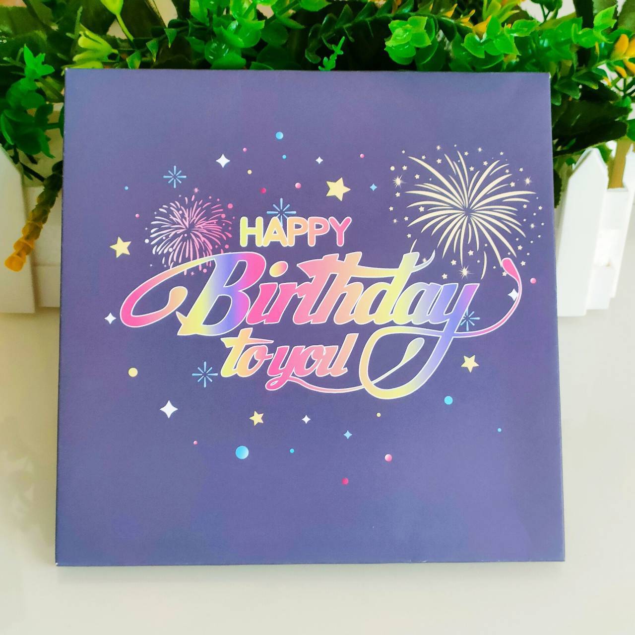 🟩TARJETA POP-UP DE FELIZ CUMPLEAÑOS CON LUCES Y SONIDO