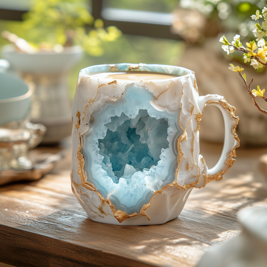 🟩 ¡Último día 45% de DESCUENTO! ☕ Nuevas Tazas de Café de Cristal Mineral 2024
